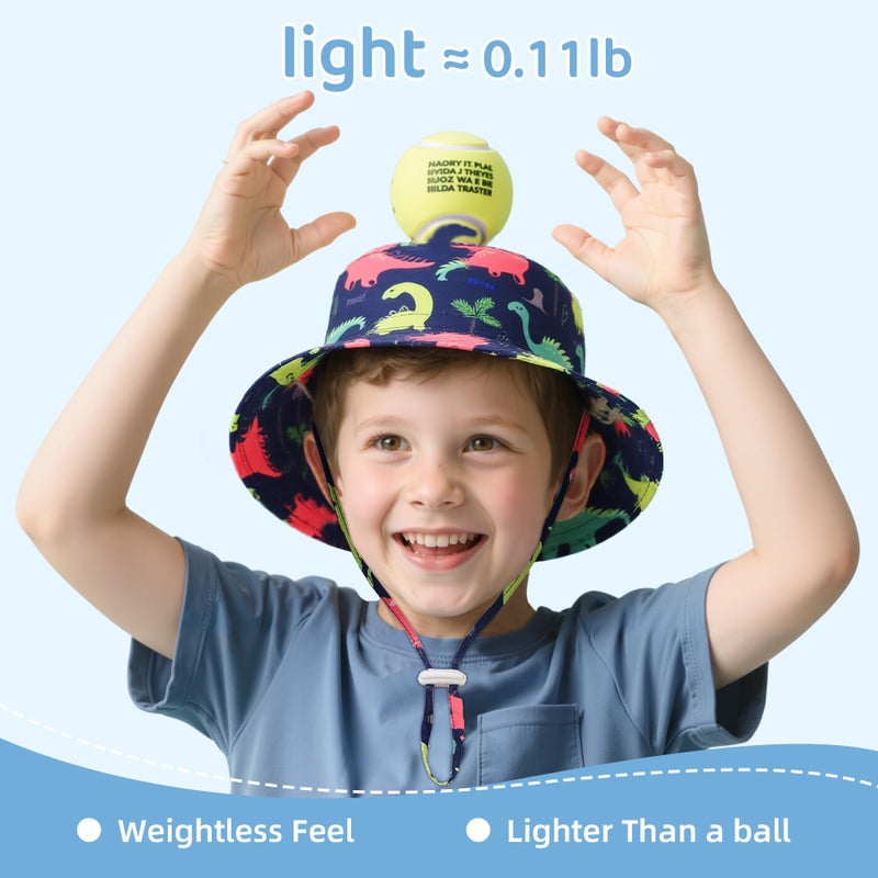 Komorebi Baby Sun Hat UPF 50+ Sun Protective Toddler Bucket Hat Summer Kids Beach Hats Wide Brim Outdoor Play Hat for Boys Girls Green Turtle 2-4T - Image 5