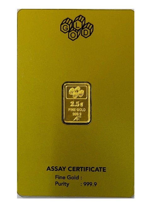 AL FARDAN 24 Karat (999.9) 2.5 grams Gold Bar