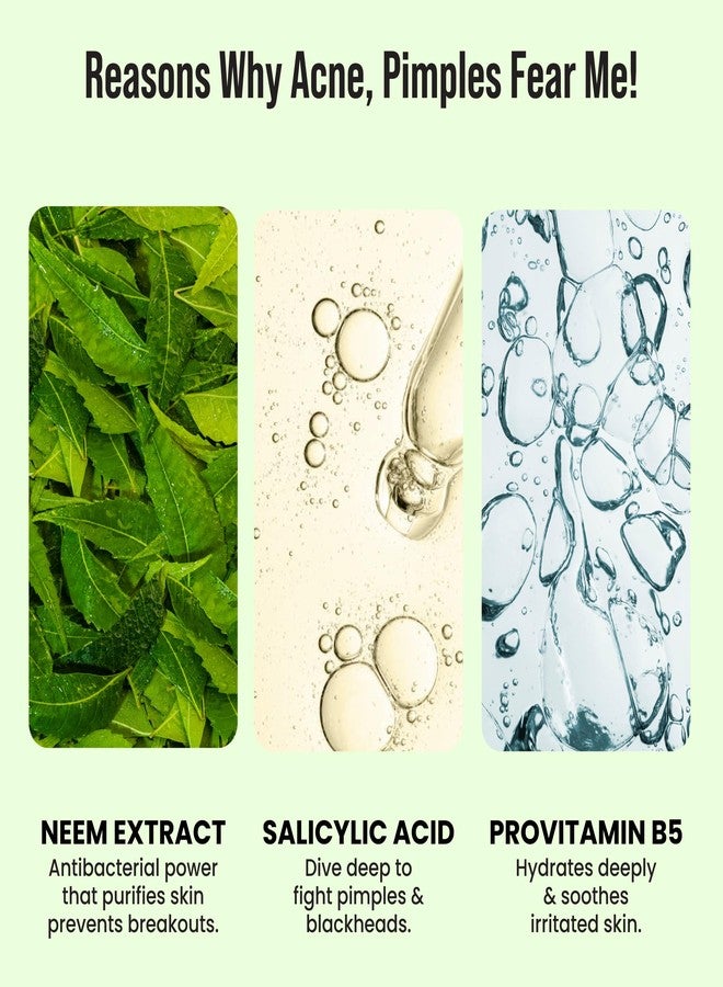 صابون الغار غسول للوجه بحمض الساليسيليك للبشرة الدهنية والمعرضة لحب الشباب 100 مل | مع النيم للتحكم في إفراز الزيوت وعلاج البثور | تركيبة تنظيف عميق ومضادة لحب الشباب | للرجال والنساء - Image 4
