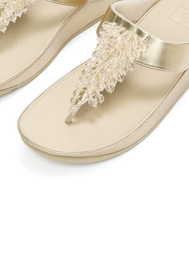 FitFlop RUMBA METALLIC BEADED TOE-POST SANDALS - Image 3