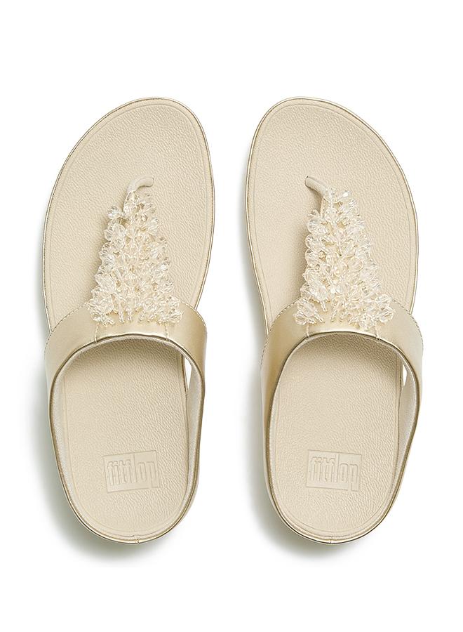 FitFlop RUMBA METALLIC BEADED TOE-POST SANDALS - Image 2