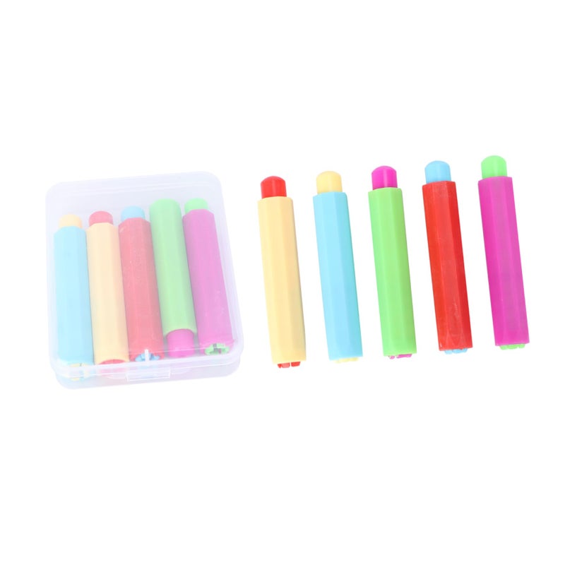5 Pack Chalk Holders Writing Extenders Eco Friendly Blackboard Random Colors - Image 2