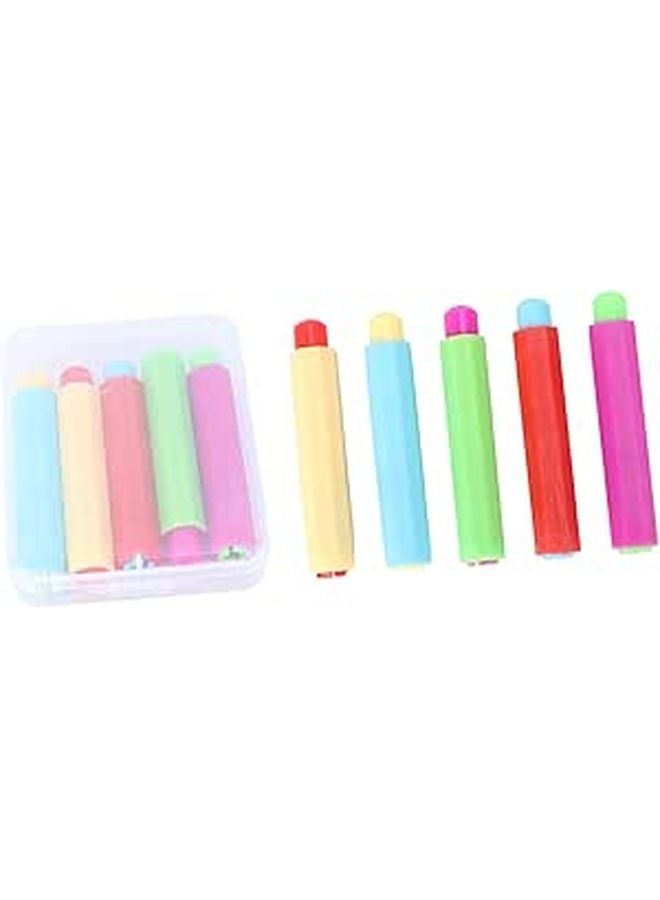 5 Pack Chalk Holders Writing Extenders Eco Friendly Blackboard Random Colors - Image 1