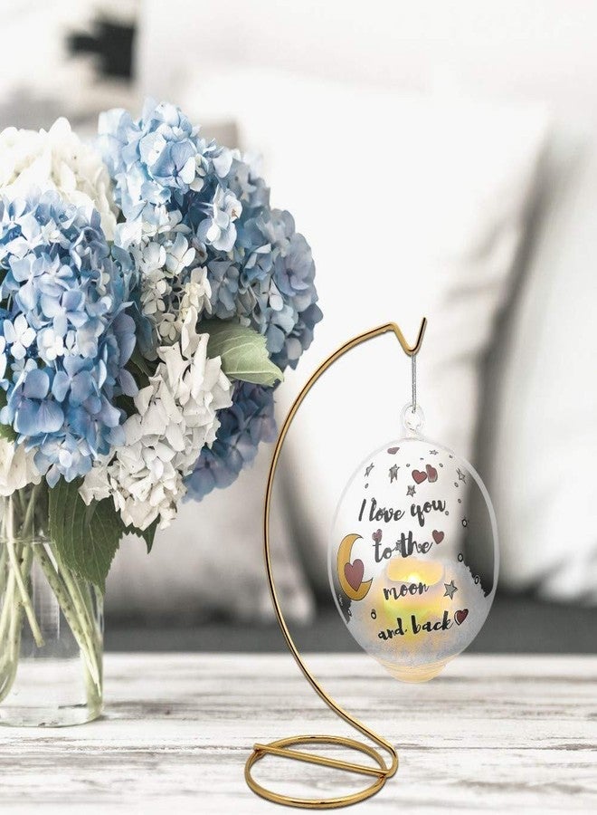 بانبيري ديزاينز حوامل عرض زينة عيد الميلاد الذهبية من بانبيري ديزاينز - للمجوهرات - حامل عرض للأحواض الزجاجية - معدن نحاسي أملس - ارتفاع 7 بوصات، ارتفاع تعليق داخلي 5 بوصات - ملحق حرفي - مجموعة من 6 قطع - Image 5