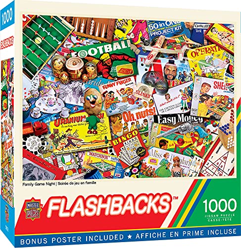 MasterPieces 1000 Piece Jigsaw Puzzle Family Game Night Fun for Adults Family Kids NonGlare Finish 1925 x 2675 - Image 1
