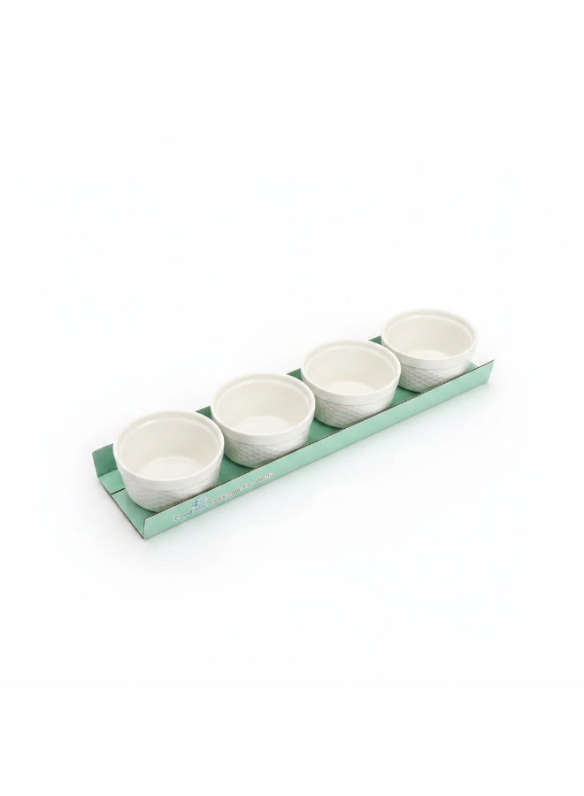 AKDC 4PCS CERAMIC BOWL 150ML EACH - Image 1
