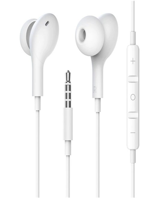 3.5mm Headphones Stereo Wired in-Earphone with Spiral Protector and Mic & Volume Control, Noise Isolating