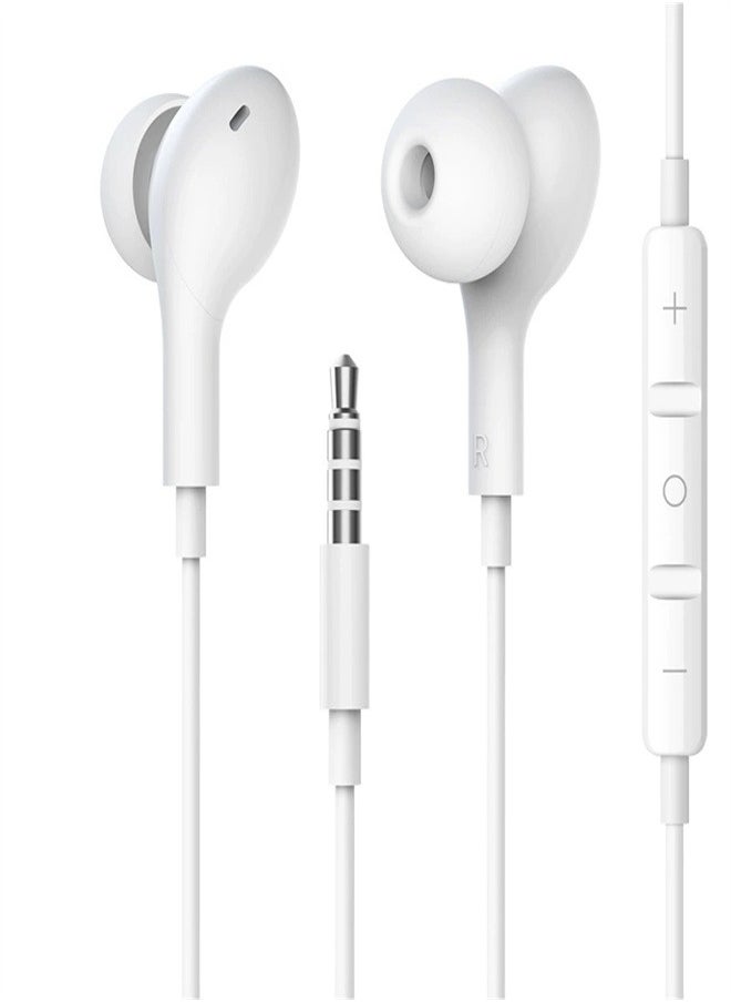 Generic - 3.5mm Headphones Stereo Wired in-Earphone with Spiral Protector and Mic & Volume Control, Noise Isolating - Image 1