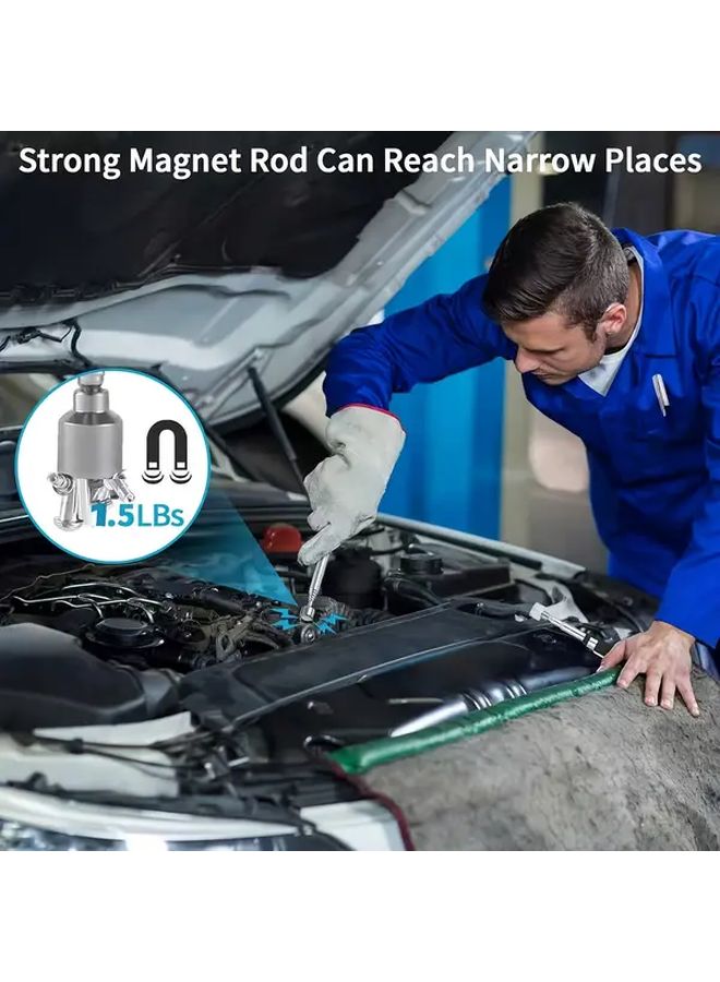 2PCS Heavy Duty Telescoping Magnet Pickup Tool 20lb Magnetic Grip Extendable Handle - Image 5