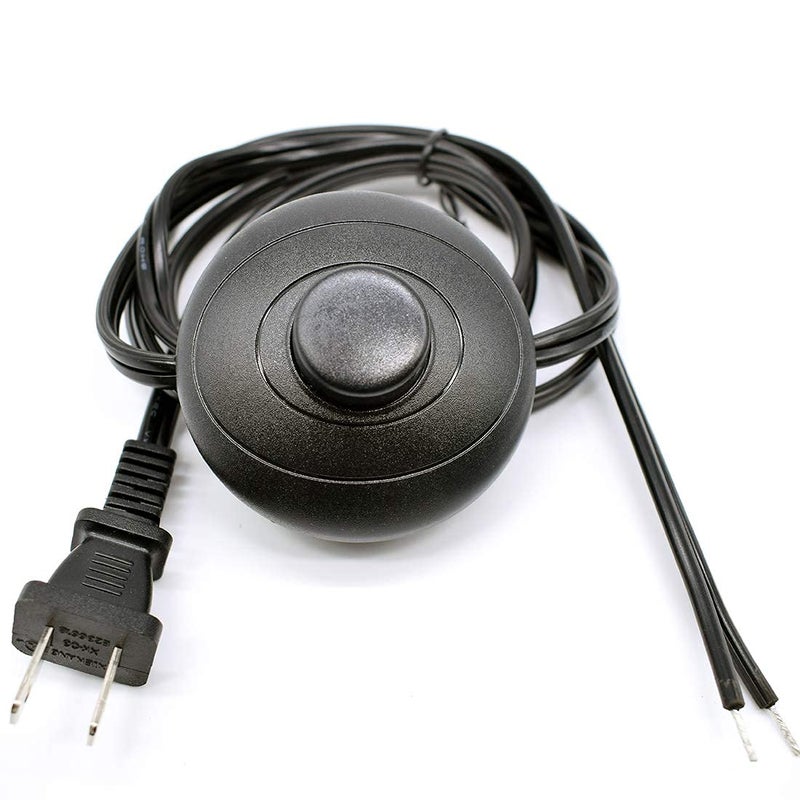 PLUSPOE Foot Pedal Switch, [UL Listed ] Power Cord Plug w/Floor Foot Pedal Push Switch Inline Lamp Light On-Off Control, 3A 125VAC 6Ft 18AWG - Image 5