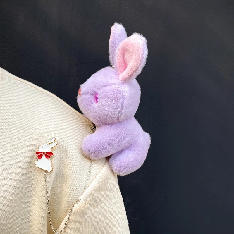 Y&D Super Soft Plush Teddy Bear Chain Brooch – Cute Cartoon Stuffed Animal Toy Pendant for Couples, PP Stress Relief Bag Accessory & Adorable Gift - Image 1