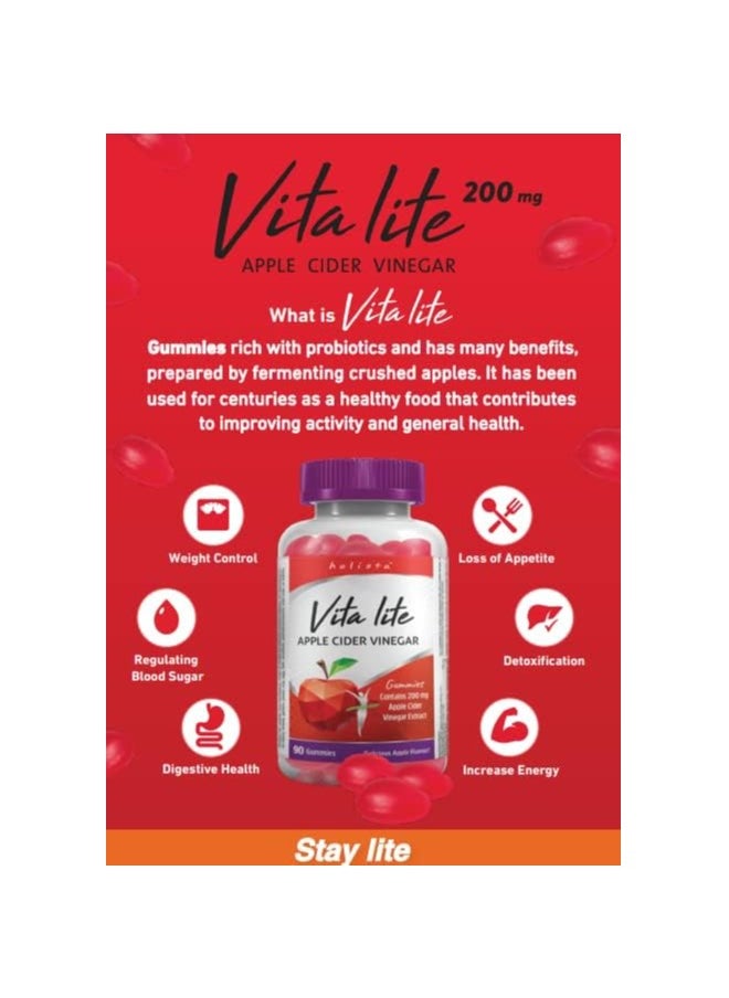 Holista - Holista Vitalite Apple Cider Vinegar 90 Gummies - Image 1