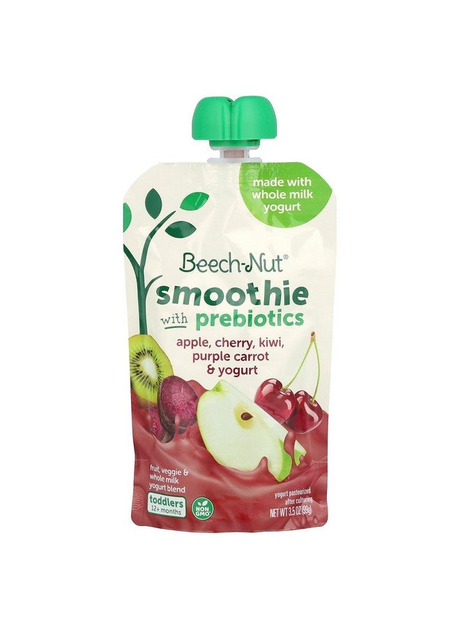 Beech-Nut Smoothie with Prebiotics, Apple Cherry Kiwi Purple Carrot & Yogurt, 3.5oz pouch - Image 1