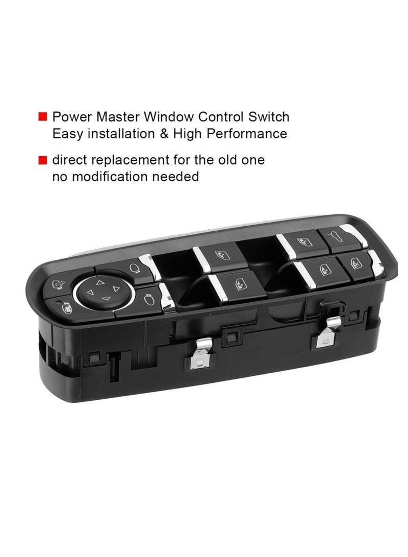 Window Switch Front Driver Side Window Control Switch Power Master Window Switch Fit for Porsche Cayenne Model 2011 To 2016 Black Color - Image 2