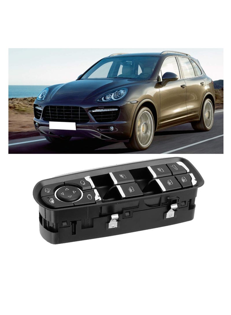 Window Switch Front Driver Side Window Control Switch Power Master Window Switch Fit for Porsche Cayenne Model 2011 To 2016 Black Color - Image 5
