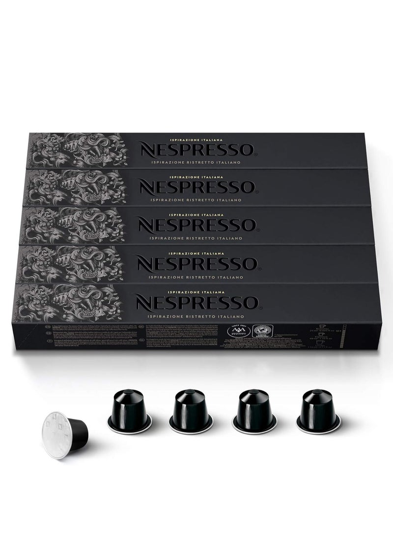 Nespresso Ristretto Coffee For Original Line Capsules Pack of 5 - Image 1