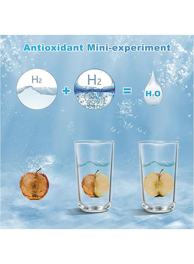 عام زجاجة مياه هيدروجين، زجاجة مياه هيدروجين محمولة قابلة للملء، مزودة بتقنية مولد الماء المتأين SPE PEM، جهاز توليد لتحسين جودة الماء في 3 دقائق، مناسبة للاستخدام في المنزل والمكتب والرحلات، وهي فكرة تذكارية. - Image 3