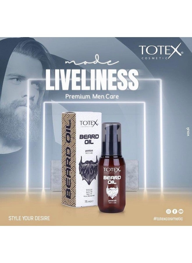 Totex Premium Beard & Mustache Serum Oil Conditioner Antidandruff Men Care 75Ml - Image 3