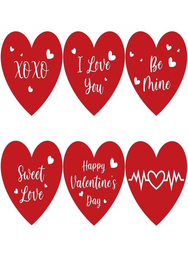 Anwyll Valentines Day Heart Stickers,Happy Valentines Day Gift Stickers,480Pcs 1.5Inch Red I Love You Stickers for Adult Kid,Self-Adhesive Sweet Love Stickers,Be Mine Heart Stickers for Envelope Seal - Image 1