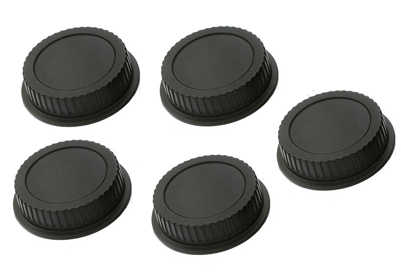 Fotasy (5 Packs) Rear Lens Cover Cap for EOS EF Lens, Ef-s Lense Dust Protective Rear Cover, EF Lens Cap, Compatible with Canon EF EFS Mount DSLR Lenses - Image 1