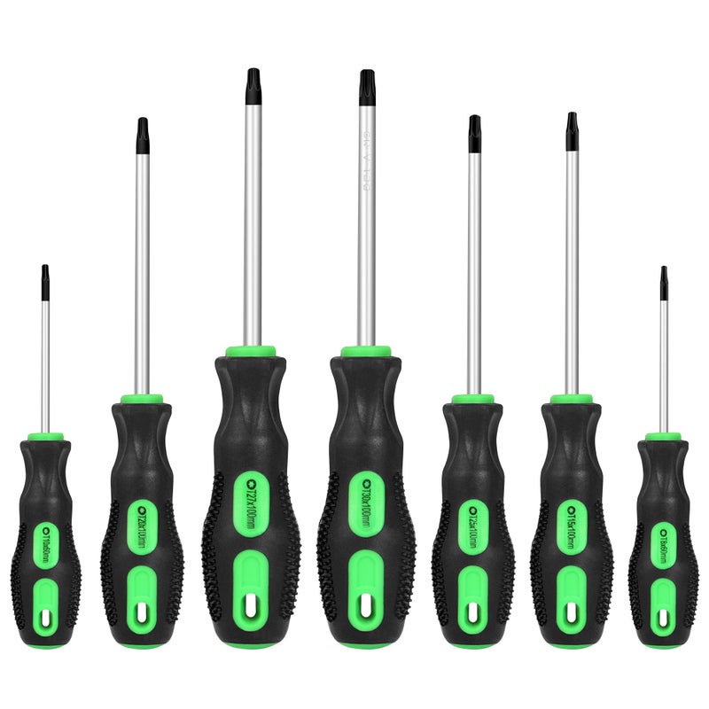 GURADESIGN 7PCS Magnetic Torx Screwdriver Set T8 to T30 Star Screwdrivers 7PCS TORX SCREWDRIVER