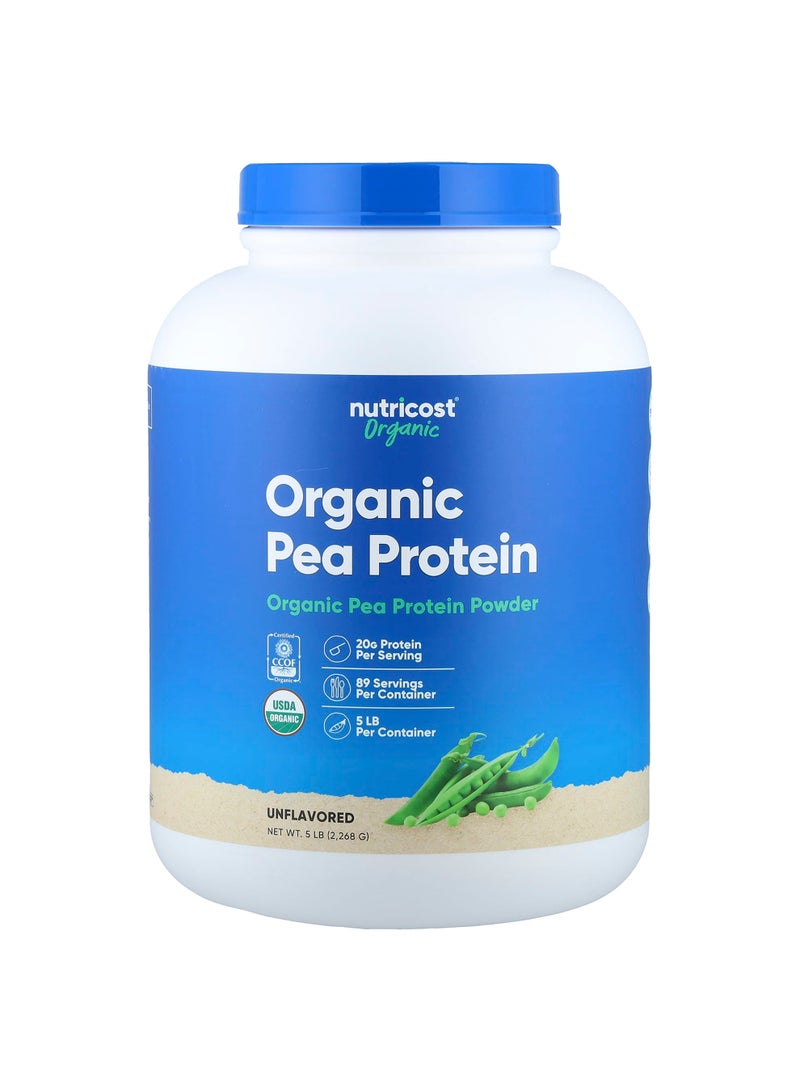 Organic Pea Protein, Unflavored, 5 lb (2,268 g)