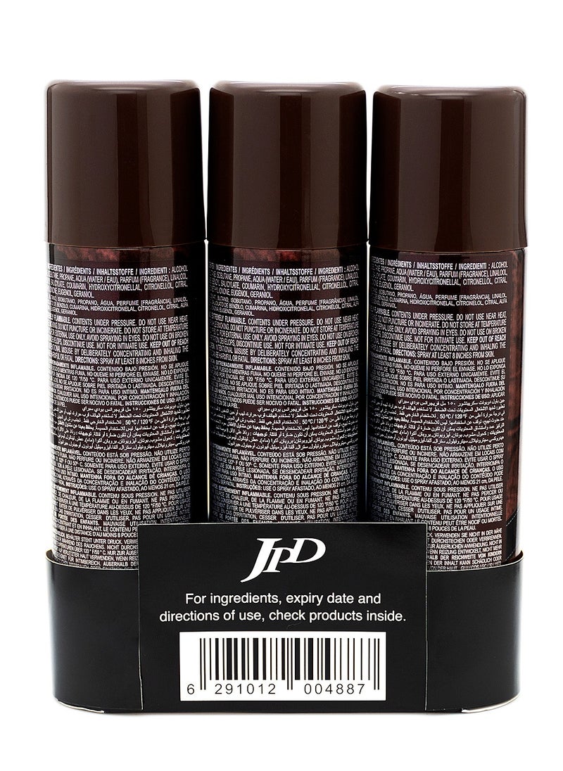 Jean Paul Dupont Scripture 3Pcs Promo Pack Body Spray For Men 150ml  - Image 2