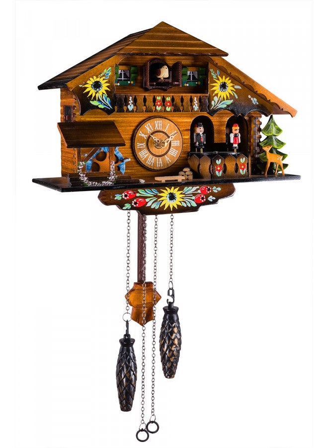 Kintrot Cuckoo Clock Pendulum Quartz Wall Clock Black Forest House Home Decor - Image 1