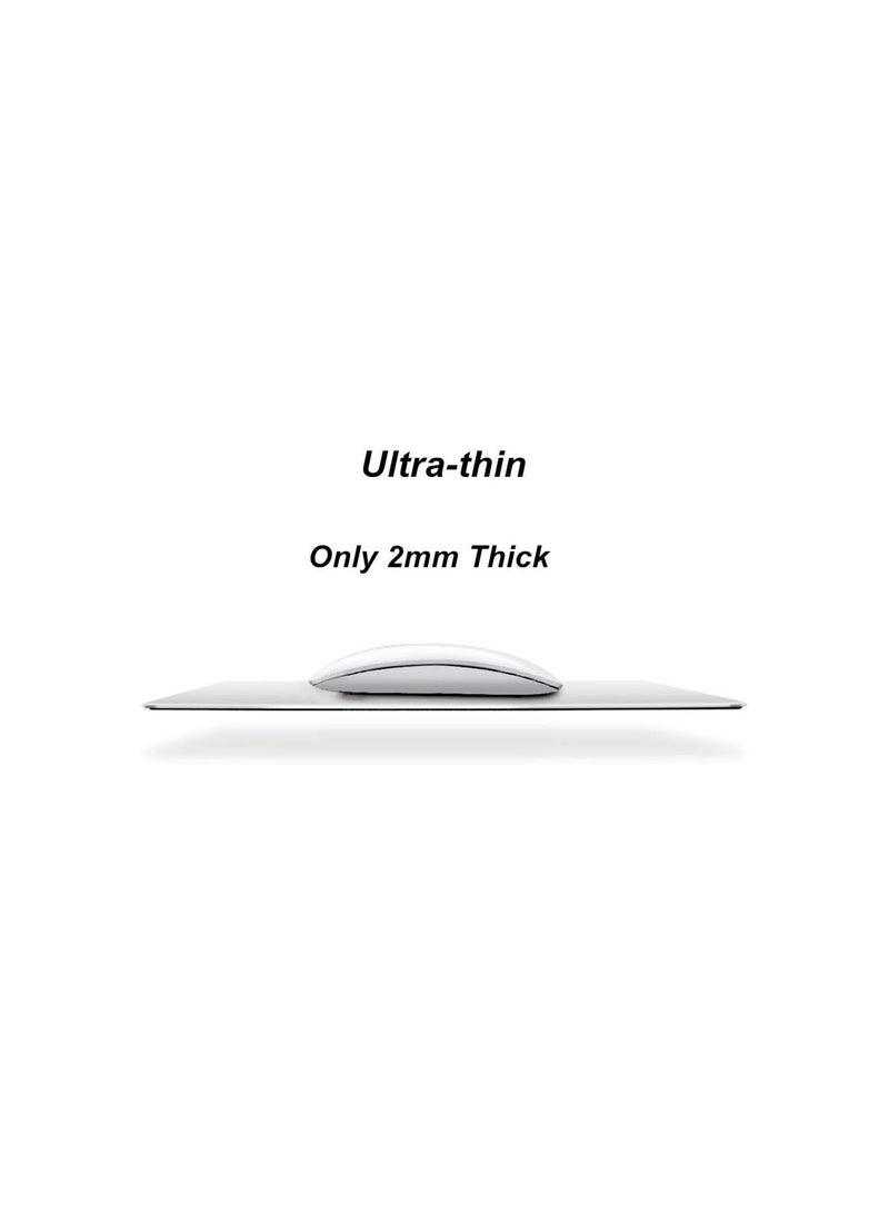 GGOOT Hard Metal Aluminum Mouse Pad Mat, Smooth Magic Ultra Thin Double Side Mouse Mat, Waterproof Durable Fast and Accurate Control for Gaming and Office - Image 2