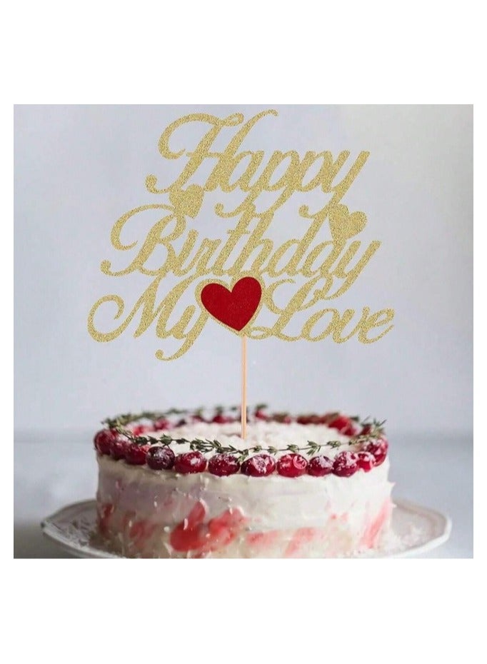 Happy Birthday Cake Toppers and Garnishes for Birthdays and Parties in Shiny Colors  - Image 1