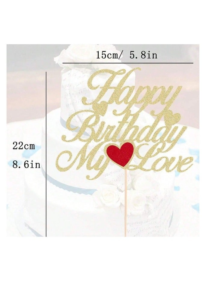 Happy Birthday Cake Toppers and Garnishes for Birthdays and Parties in Shiny Colors  - Image 2