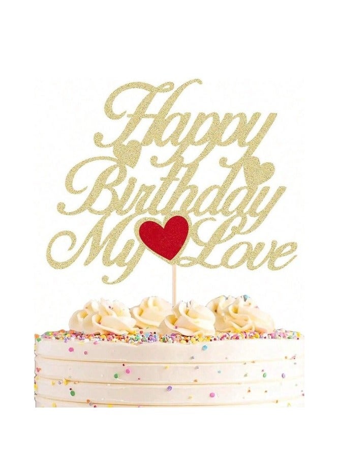 Happy Birthday Cake Toppers and Garnishes for Birthdays and Parties in Shiny Colors  - Image 3