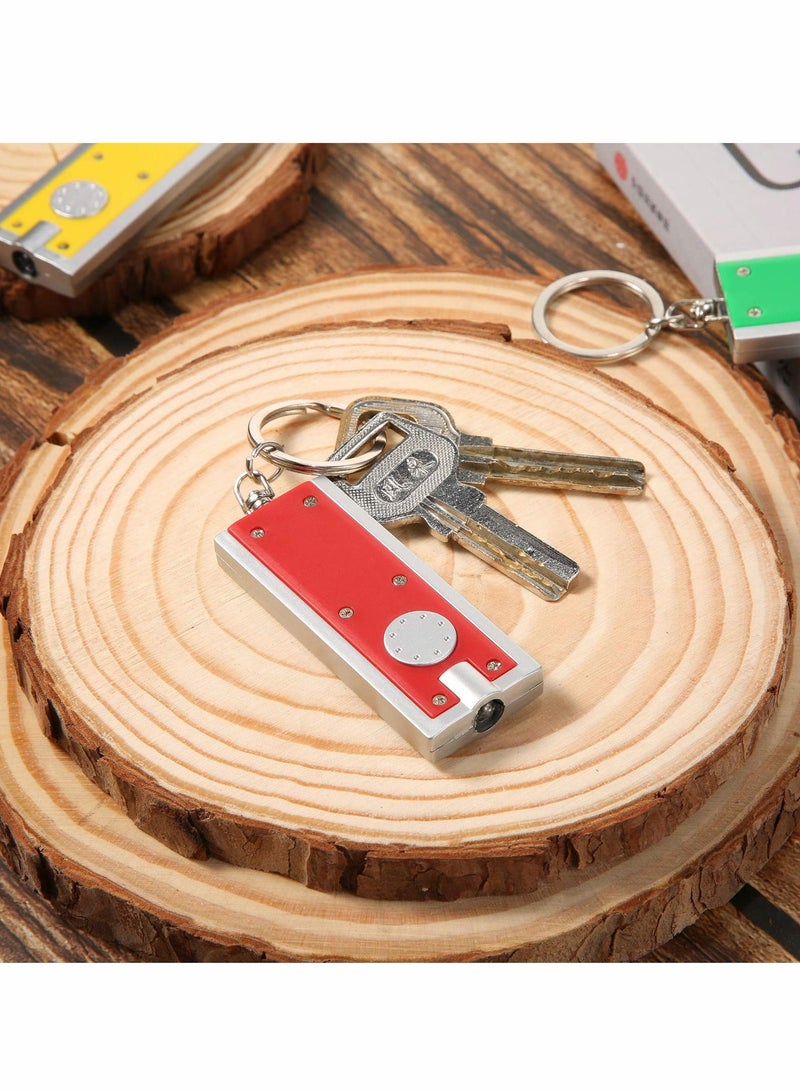 Excefore Mini LED Keychains Tiny Light Torch Flashlight Key Ring Dog Collar Light in Assorted Colors Portable Key Chain Flash Light for Camping Outdoor Equipment  12 PCS  - Image 3