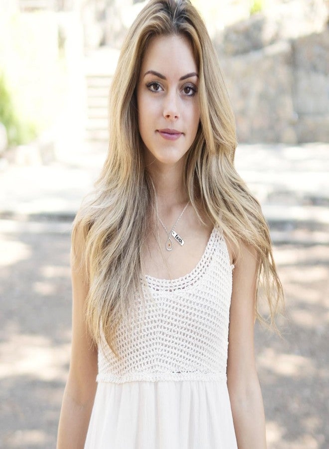 Uloveido Inspirational Faith Mustard Seed Necklace Big Teardop Pendant Adjustable Chain Christian Jewelry Gifts for Her Y1030 (big-drop) - Image 3