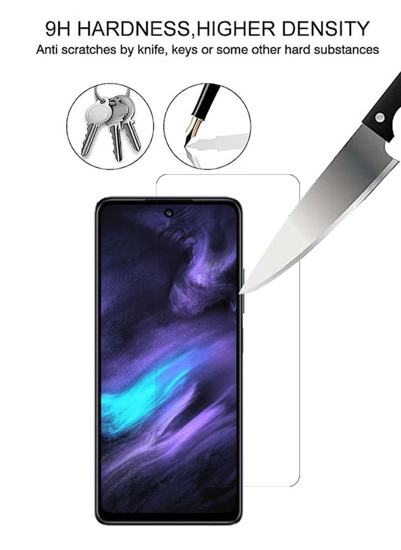 Generic - Infinix Hot 30 4G Clear Screen Protector Tempered Glass with HD Full Coverage Scratch Resistant Anti-drops Anti-fingerprints Accessories Full Body Protection For Infinix Hot 30 4G - Image 1