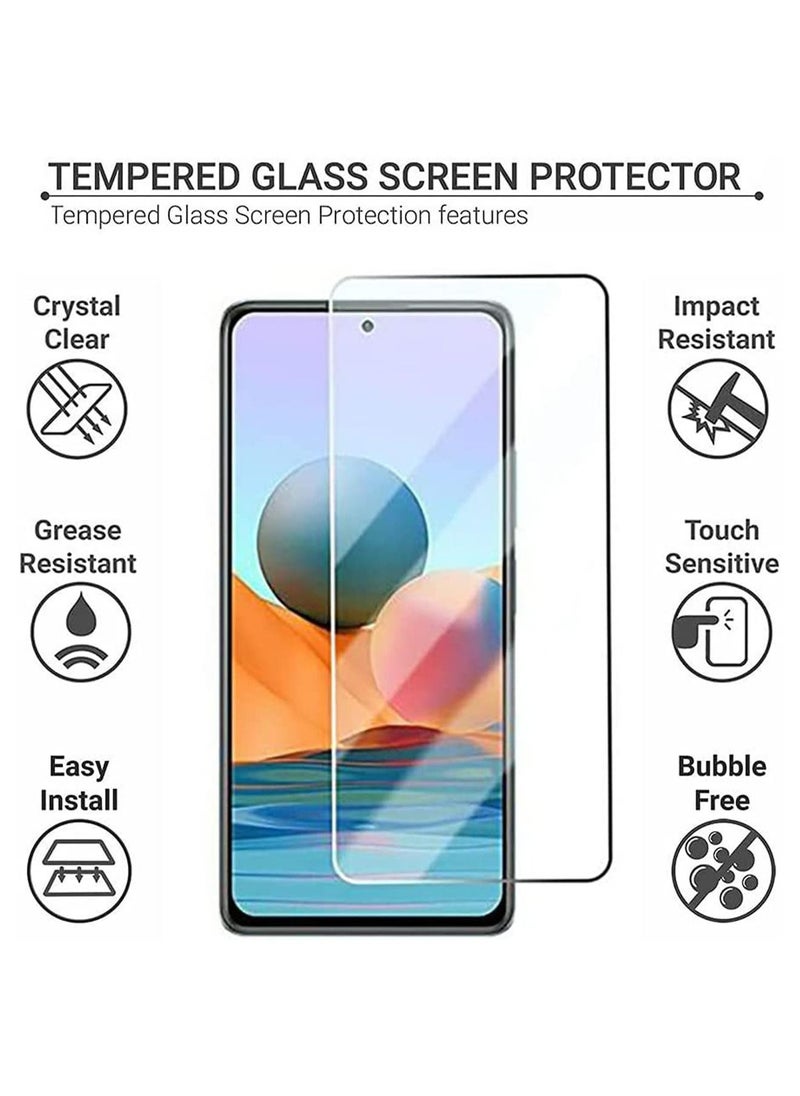 Generic - Infinix Hot 30 4G Clear Screen Protector Tempered Glass with HD Full Coverage Scratch Resistant Anti-drops Anti-fingerprints Accessories Full Body Protection For Infinix Hot 30 4G - Image 1