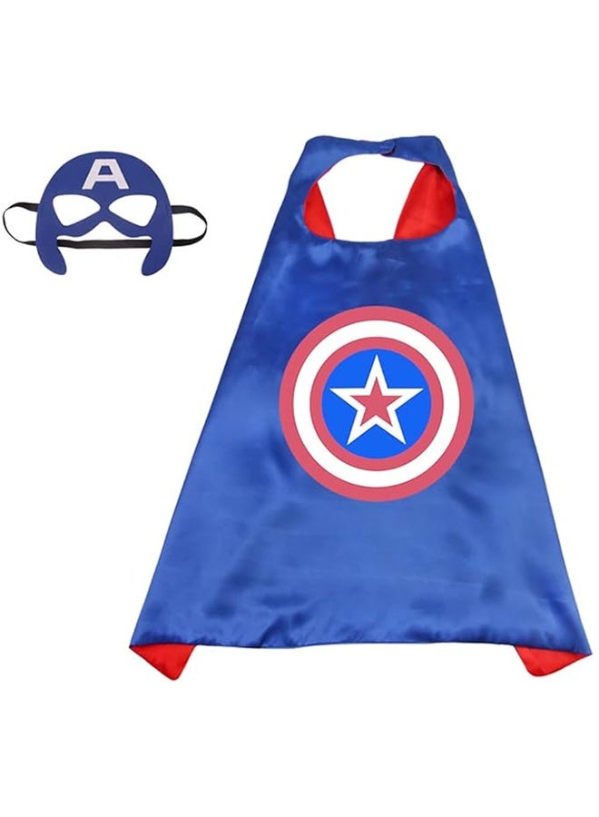 JCB CHIC عباءة وقناع هالوين للأطفال  - 70 * 70 سم  زي هالوين للأطفال – زي باتمان للأطفال مثالي لعيد الهالوين وحفلات التنكر والتقمص