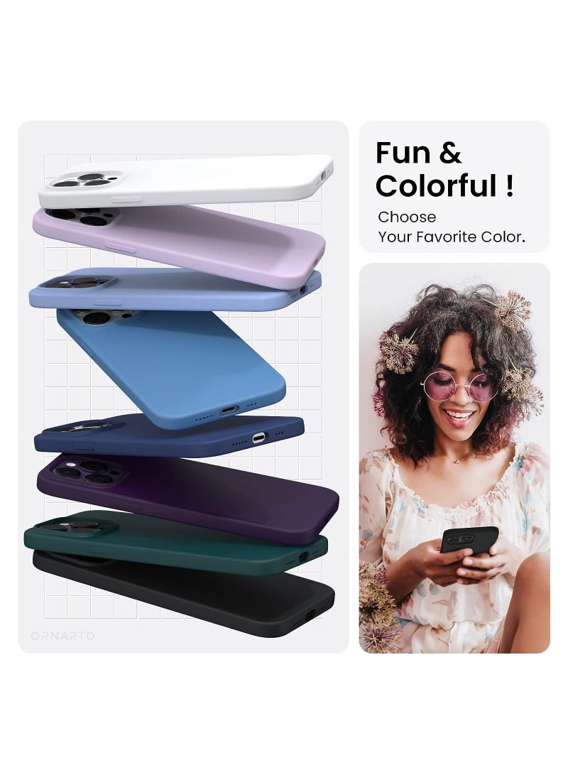 vesus iPhone 15 Pro Case 6.1 Inch Liquid Gel Silicone Rubber, Soft Silky Touch, Anti Scratch and Shockproof Back Cover - Image 3