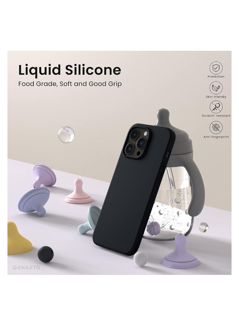 vesus iPhone 15 Pro Case 6.1 Inch Liquid Gel Silicone Rubber, Soft Silky Touch, Anti Scratch and Shockproof Back Cover - Image 2