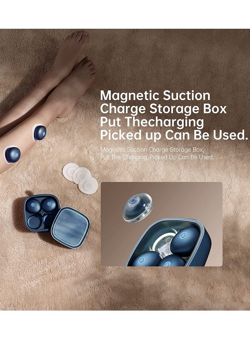 SYOSI Electric Heating Moxibustion Patch,5 Pack, Mugwort Sticker, Wireless Charging Portable Hot Stones Massage Set with Warmer, Smokeless and Fireless - Image 3