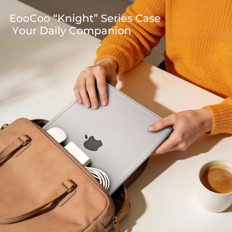 EooCoo Case for MacBook Air 13 inch, M5 M4 M3 M2 2026-2022 A3449 A3240 A3113 A2681, Reinforced Anti-Cracking, True-to-Device Matte Texture, Hard Shell Laptop Cover for MacBook Air 13.6 inch - Image 5