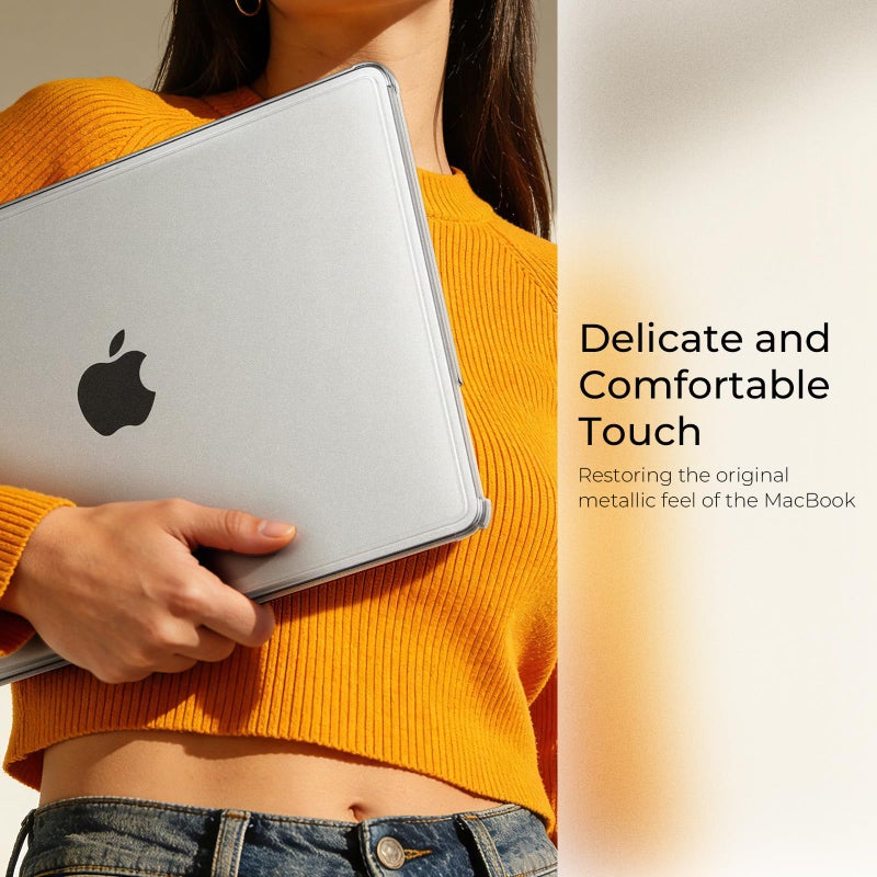 EooCoo Case for MacBook Air 13 inch, M5 M4 M3 M2 2026-2022 A3449 A3240 A3113 A2681, Reinforced Anti-Cracking, True-to-Device Matte Texture, Hard Shell Laptop Cover for MacBook Air 13.6 inch - Image 4