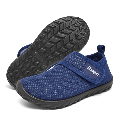 Racqua Baby Swim Pool Beach Aqua Girls Shoes Lightweight Boys Water Slip-On Breathable Pool Beach Quick Dry Shoes Navy 8.5 - Image 3