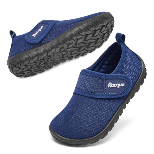 Racqua Baby Swim Pool Beach Aqua Girls Shoes Lightweight Boys Water Slip-On Breathable Pool Beach Quick Dry Shoes Navy 8.5 - Image 2