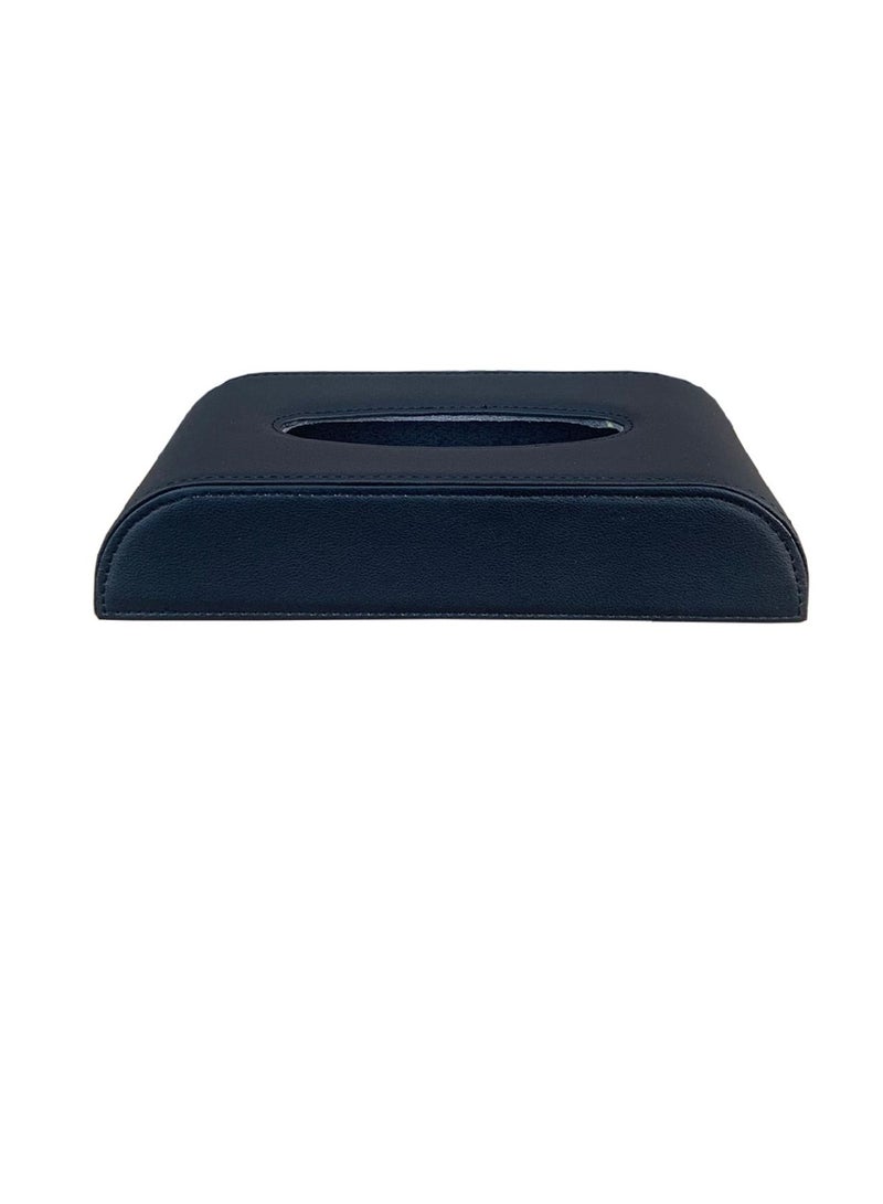 RoadPower Portable Rectangular Tissue Cover Box Holders Case Pumping Paper For Car Home Gift Black  - Image 2