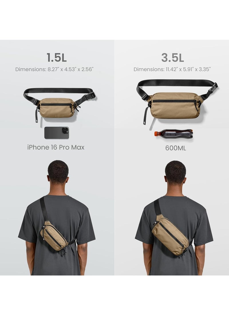 Tomtoc Aviator-T33 3.5L Sling Bag with RFID Blocking, Crossbody Bag Chest Shoulder Pack for Men and Women, Water-resistant Lightweight Carry Casual Bag for Travel, Daily Use  - Image 3