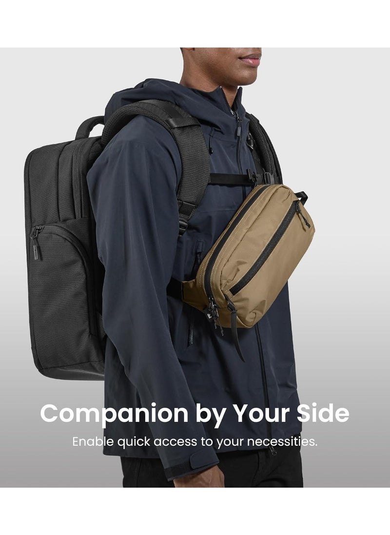 Tomtoc - Aviator-T33 3.5L Sling Bag with RFID Blocking, Crossbody Bag Chest Shoulder Pack for Men and Women, Water-resistant Lightweight Carry Casual Bag for Travel, Daily Use - Image 1