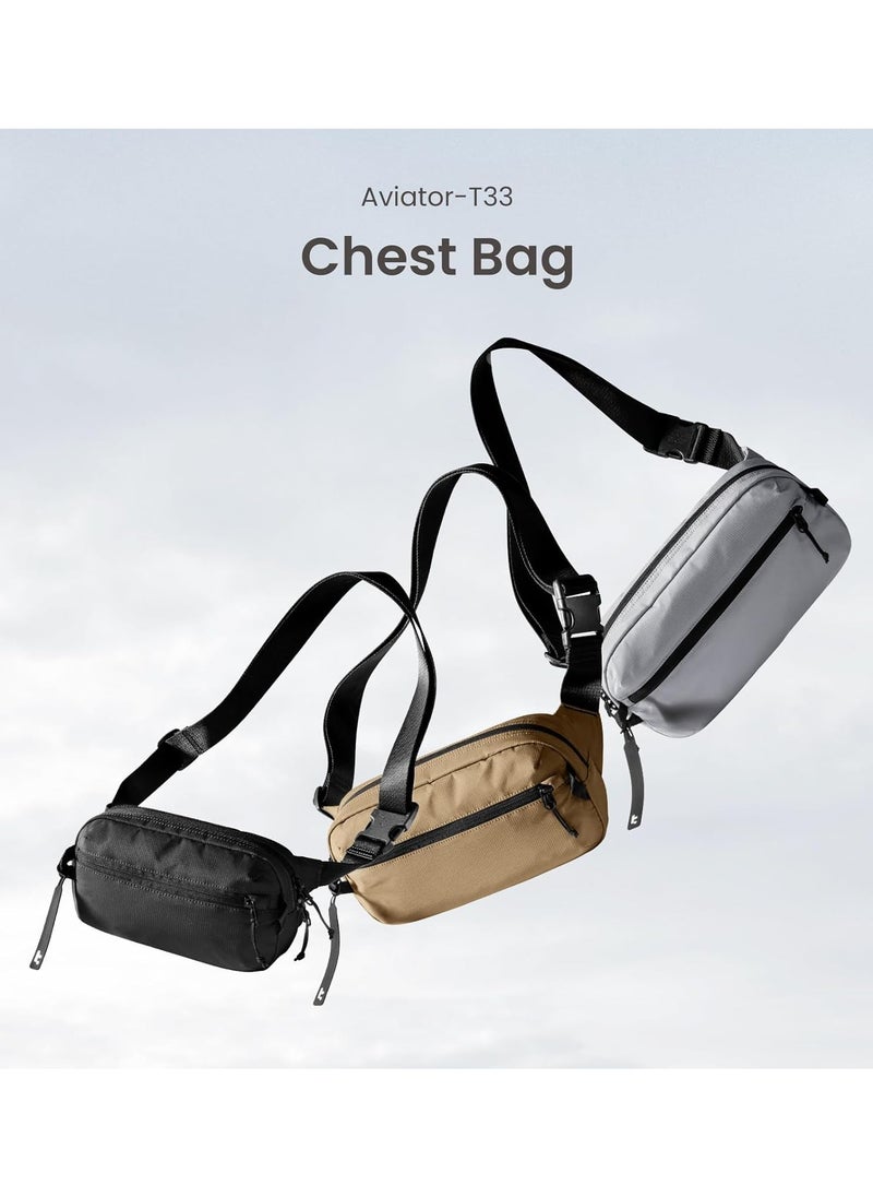 Tomtoc - Aviator-T33 3.5L Sling Bag with RFID Blocking, Crossbody Bag Chest Shoulder Pack for Men and Women, Water-resistant Lightweight Carry Casual Bag for Travel, Daily Use - Image 1