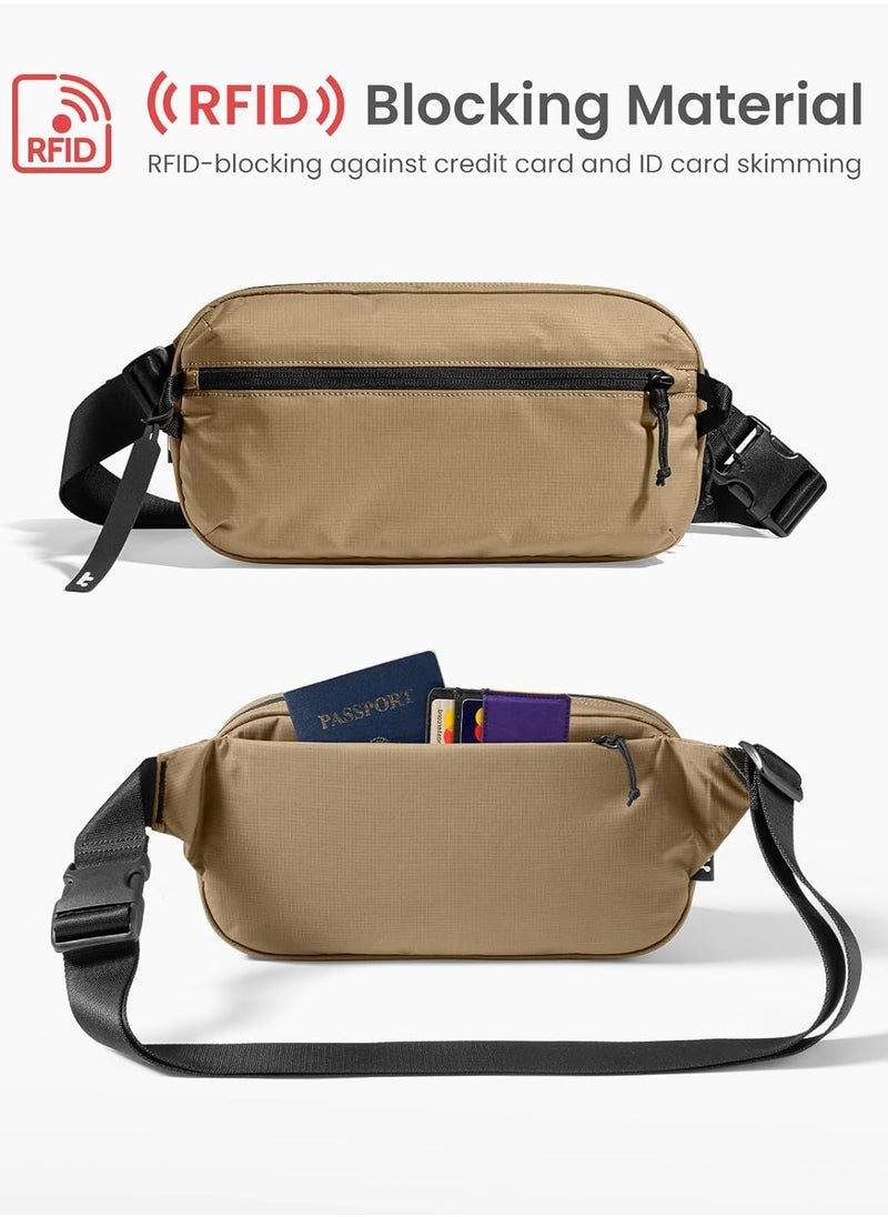 Tomtoc - Aviator-T33 3.5L Sling Bag with RFID Blocking, Crossbody Bag Chest Shoulder Pack for Men and Women, Water-resistant Lightweight Carry Casual Bag for Travel, Daily Use - Image 1