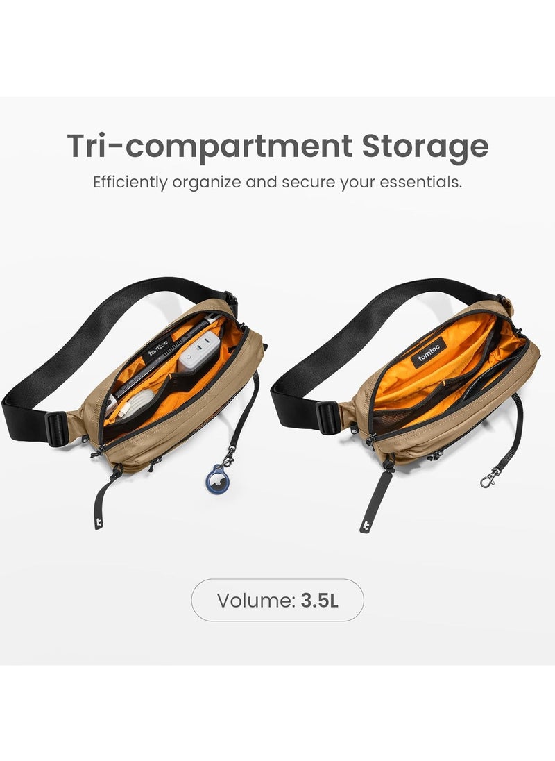 Tomtoc - Aviator-T33 3.5L Sling Bag with RFID Blocking, Crossbody Bag Chest Shoulder Pack for Men and Women, Water-resistant Lightweight Carry Casual Bag for Travel, Daily Use - Image 1